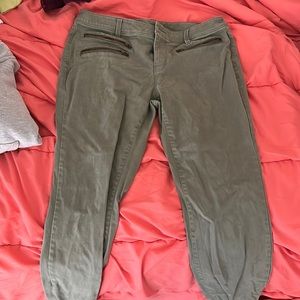 olive green pants